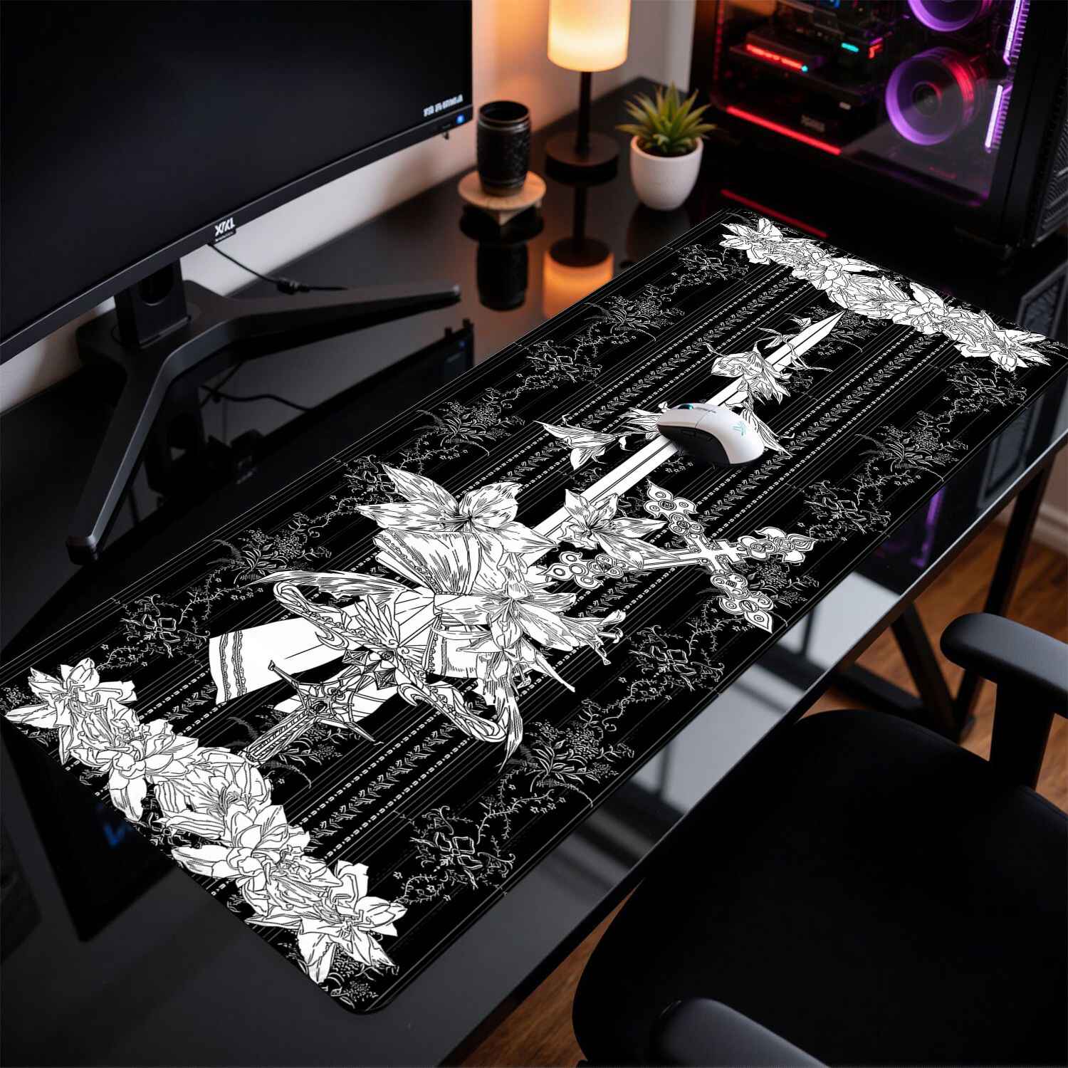 لوحة ماوس بتصميم مبنى قوطي من  - مراجعة Desk Setup Black وسعره