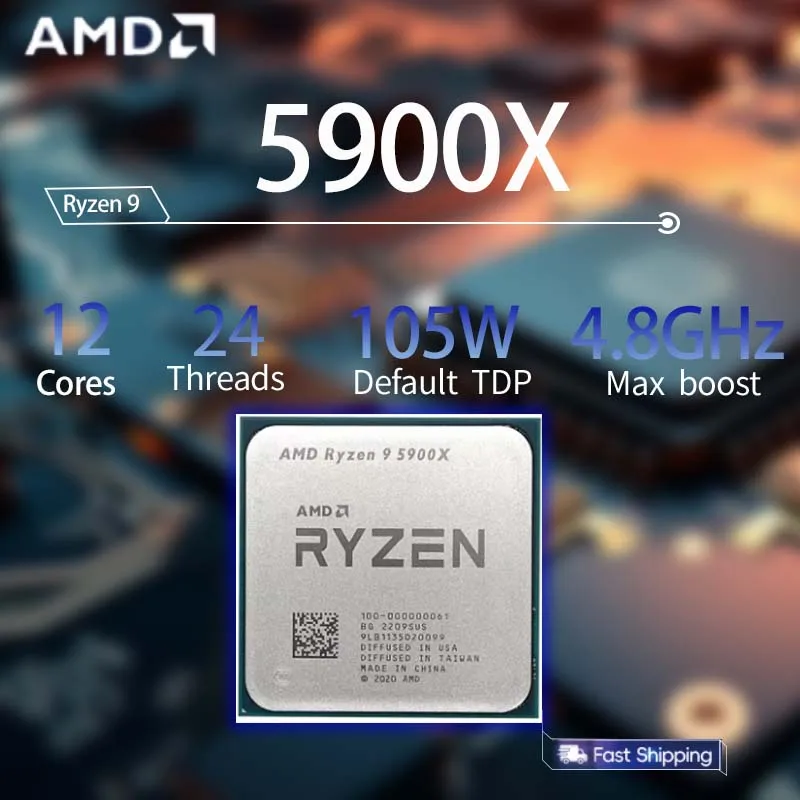 معالج AMD Ryzen 9 5900X R9 590 - مراجعة Amd Cpu Ryzen 9 وسعره