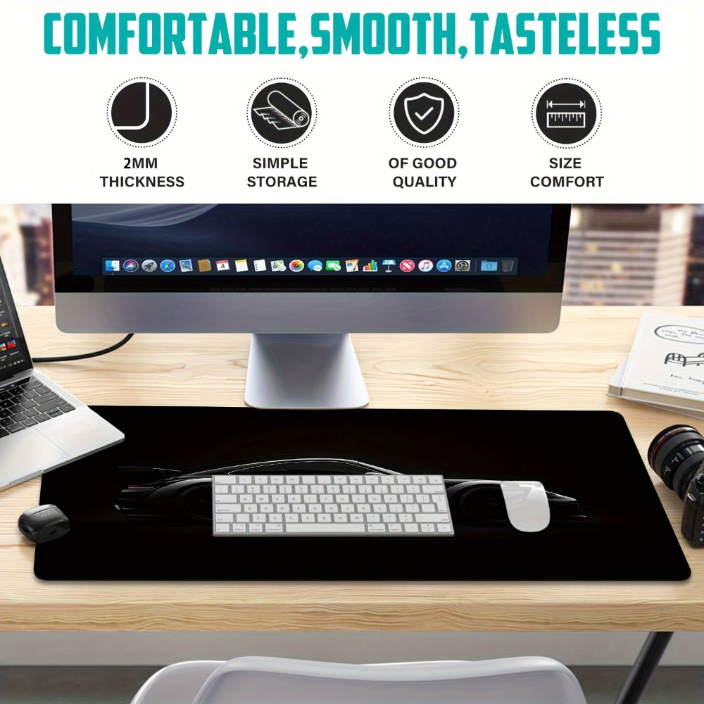 لوحة ماوس ألعاب سوداء مصقولة - - مراجعة Desk Setup Editing وسعره