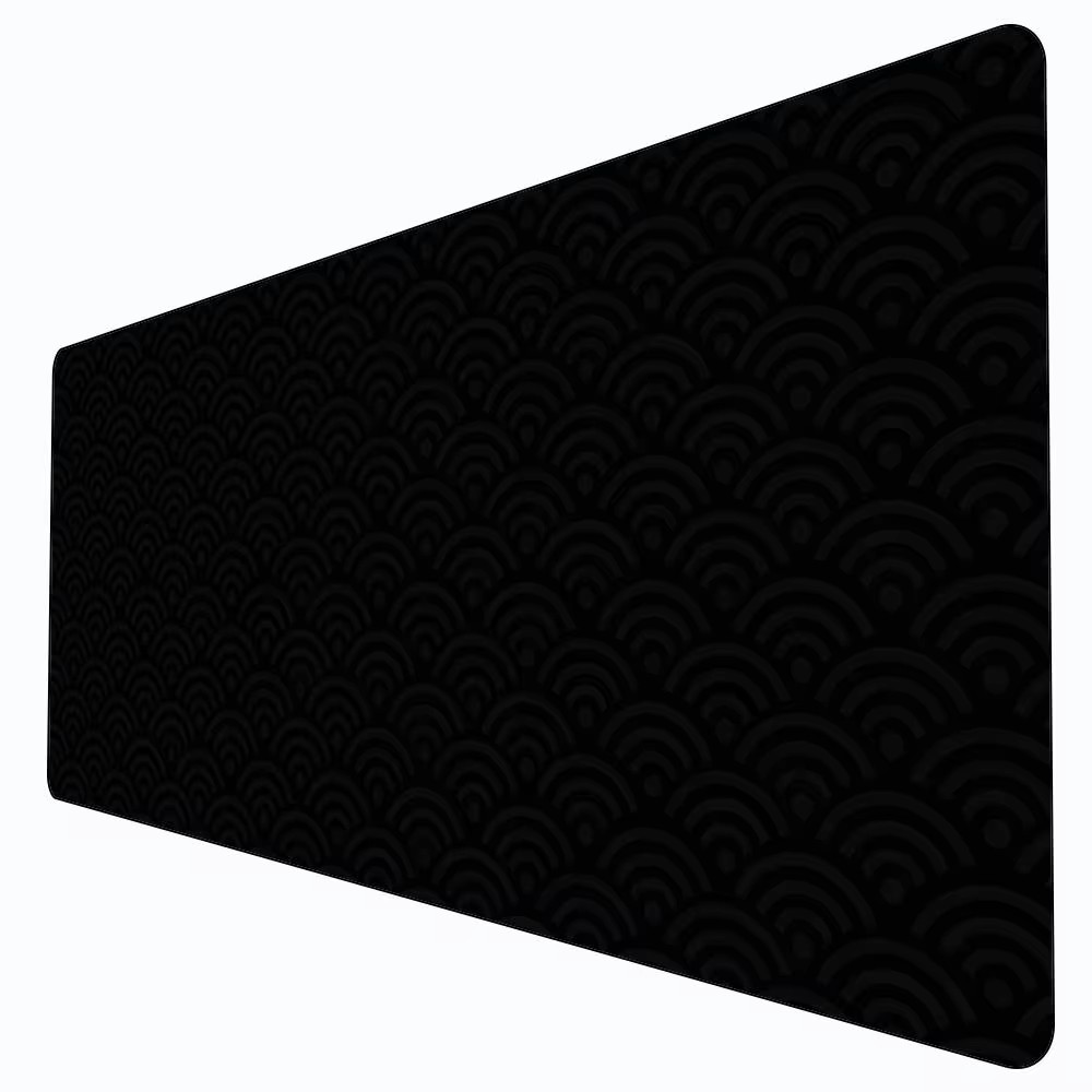لوحة ماوس كبيرة بتصميم أمواج ا - مراجعة Desk Setup Black وسعره