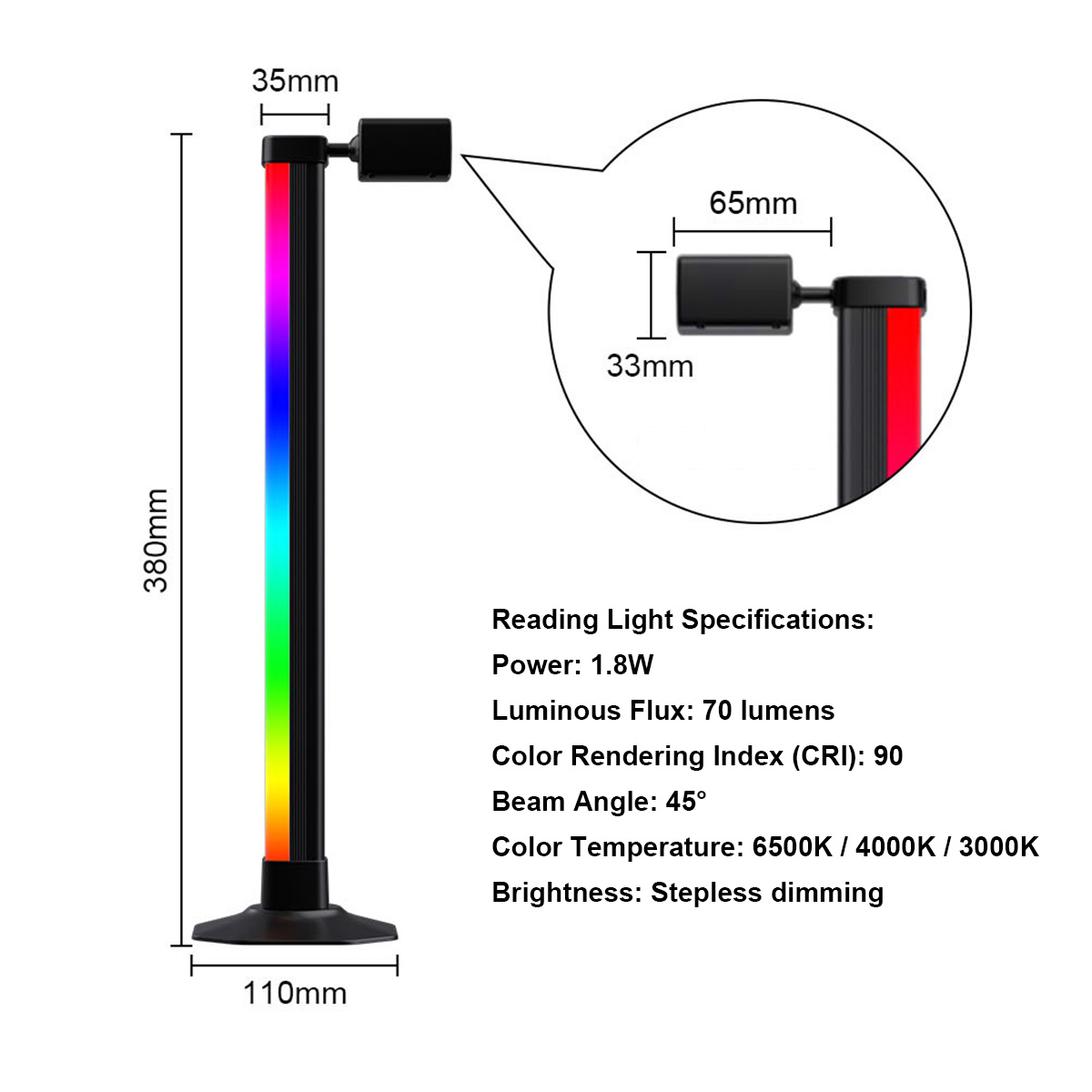شريط إضاءة ذكي LED RGB متزامن  - مراجعة Desk Setup With Tv وسعره