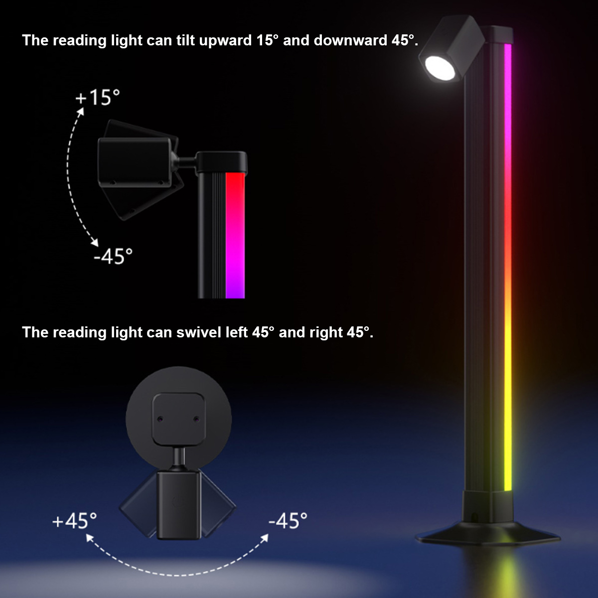 شريط إضاءة ذكي LED RGB متزامن  - مراجعة Desk Setup With Tv وسعره