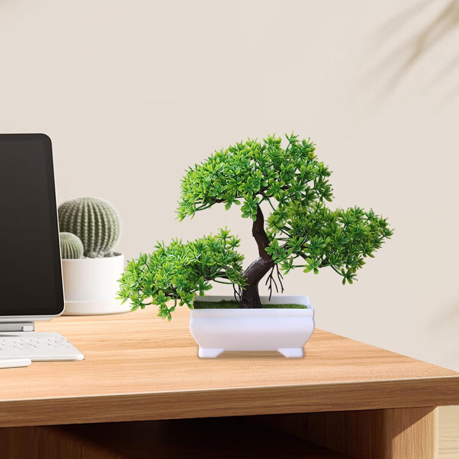 1/2 قطعة شجرة بونساي اصطناعية، - مراجعة Desk Setup At Home وسعره